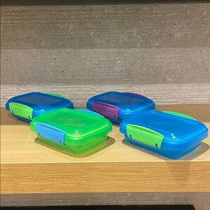 Sistema - Vibrant Blue and Green Storage Box Set - New